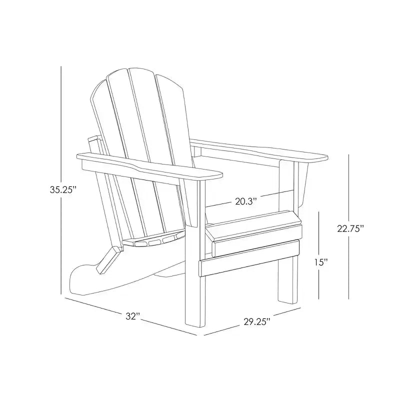 WestinTrends Set da Conversazione Adirondack da Esterno a 4 Pezzi