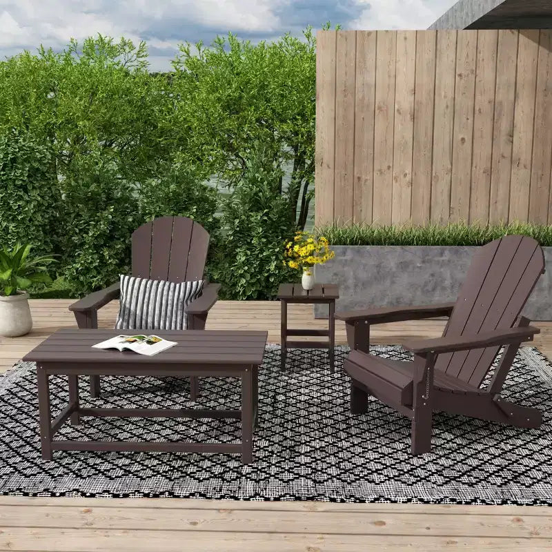 WestinTrends Set da Conversazione Adirondack da Esterno a 4 Pezzi