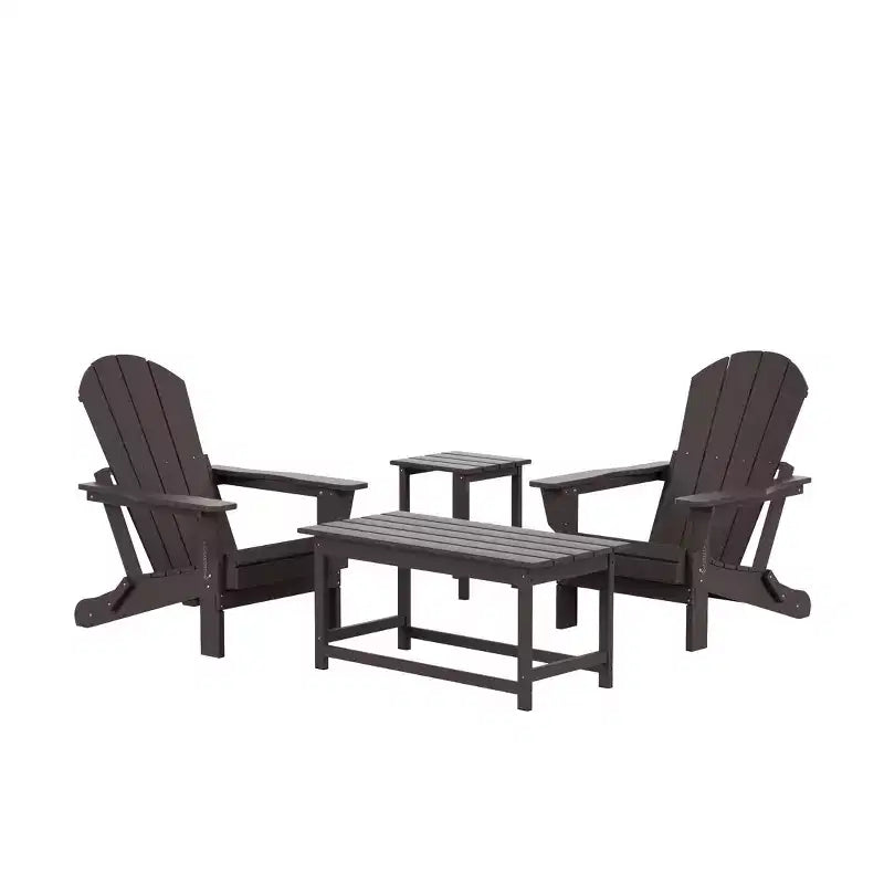 WestinTrends Set da Conversazione Adirondack da Esterno a 4 Pezzi