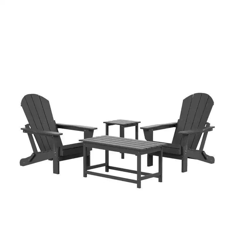 WestinTrends Set da Conversazione Adirondack da Esterno a 4 Pezzi