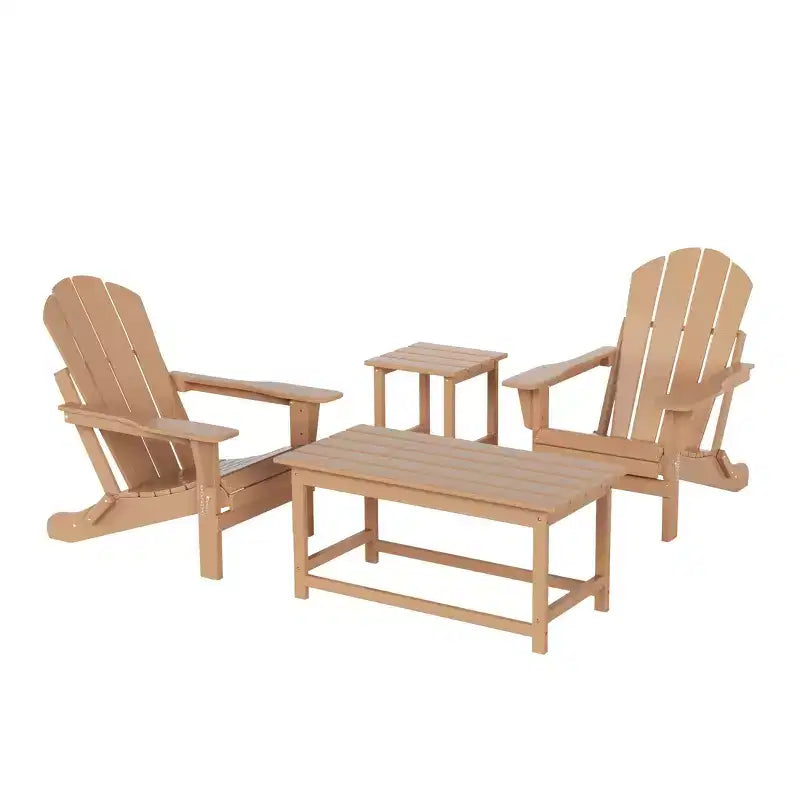 WestinTrends Set da Conversazione Adirondack da Esterno a 4 Pezzi