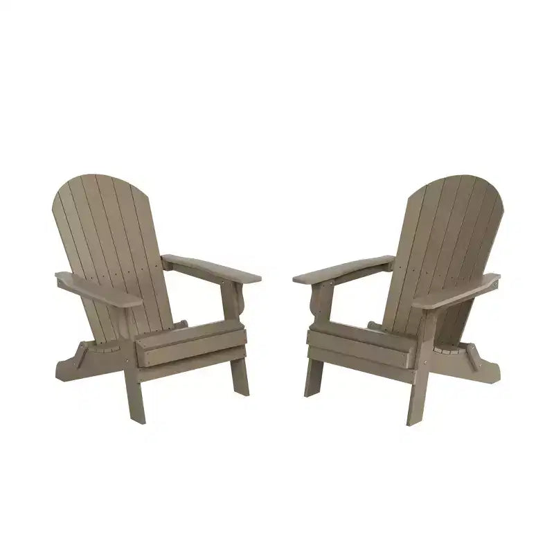 WestinTrends Sdraio Adirondack pieghevole per esterni in HIPS Tuscany (set da 2)