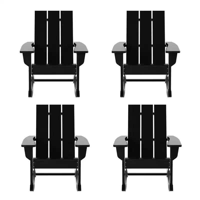 WestinTrends Modern Adirondack Outdoor Rocking Chair (Set of 4)