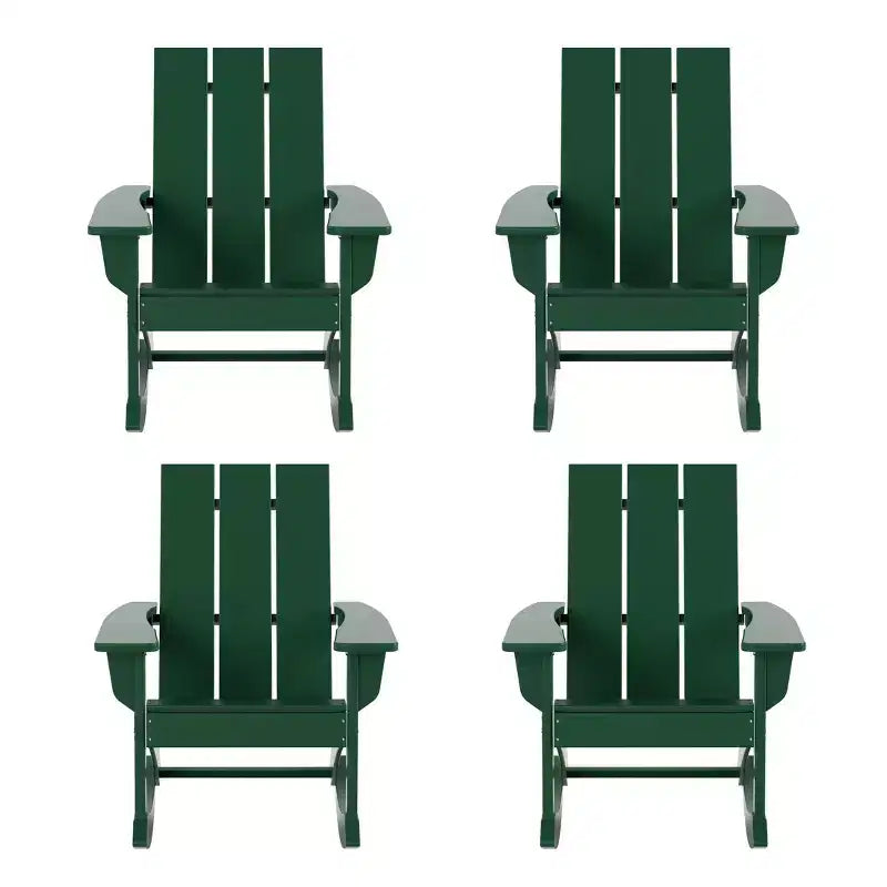 WestinTrends Sedia a dondolo moderna Adirondack da esterno (Set di 4)