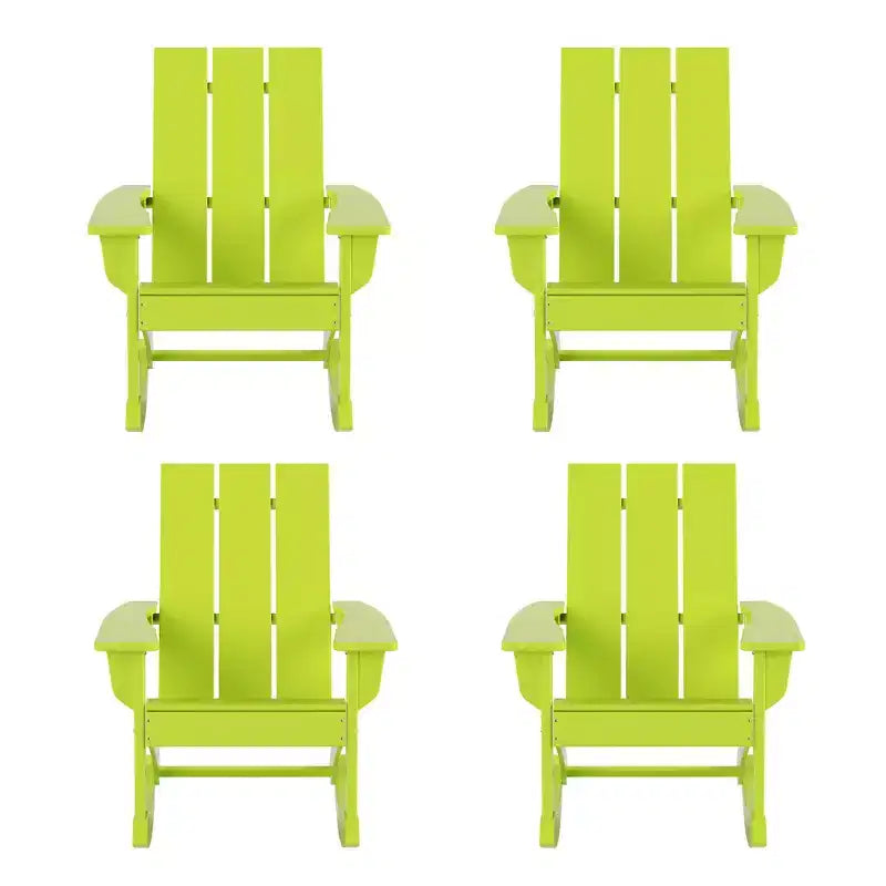 WestinTrends Sedia a dondolo moderna Adirondack da esterno (Set di 4)