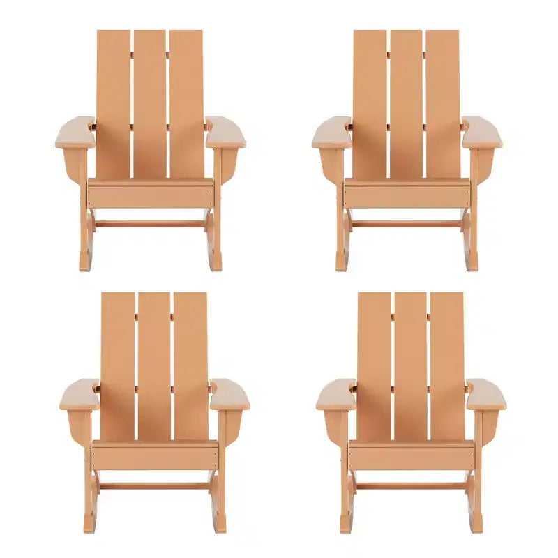 WestinTrends Sedia a dondolo moderna Adirondack da esterno (Set di 4)