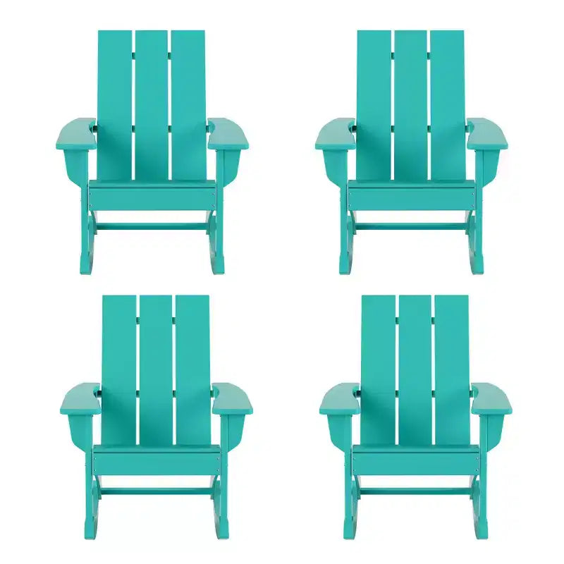 WestinTrends Sedia a dondolo moderna Adirondack da esterno (Set di 4)