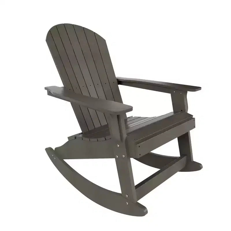 WestinTrends Set 2 pezzi Sedia a dondolo Adirondack da esterno con tavolino laterale