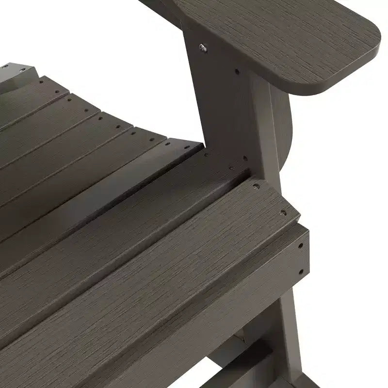 WestinTrends Set 2 pezzi Sedia a dondolo Adirondack da esterno con tavolino laterale