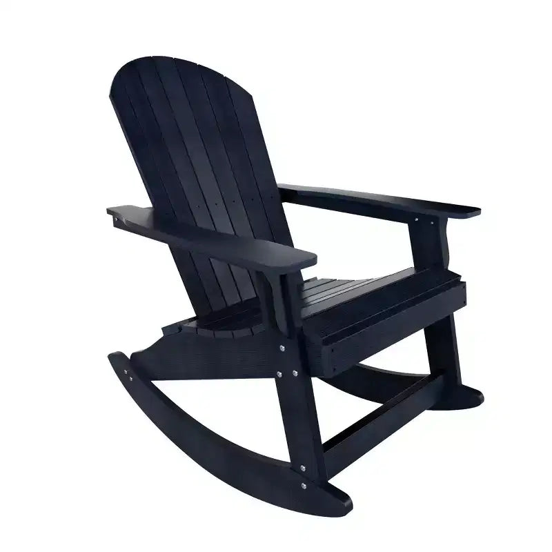 WestinTrends Set 2 pezzi Sedia a dondolo Adirondack da esterno con tavolino laterale