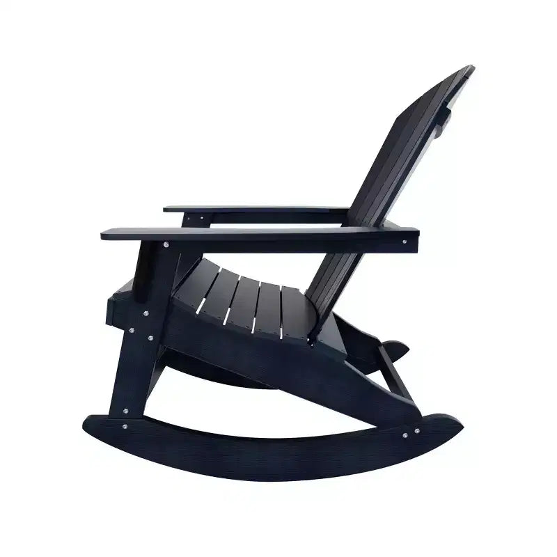 WestinTrends Set 2 pezzi Sedia a dondolo Adirondack da esterno con tavolino laterale