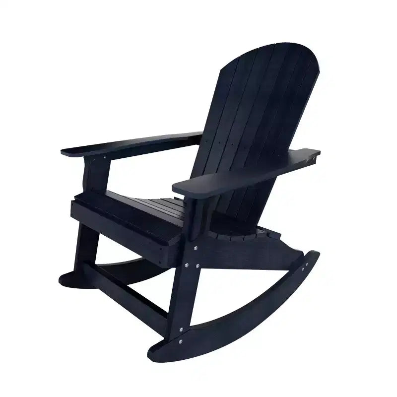 WestinTrends Set 2 pezzi Sedia a dondolo Adirondack da esterno con tavolino laterale