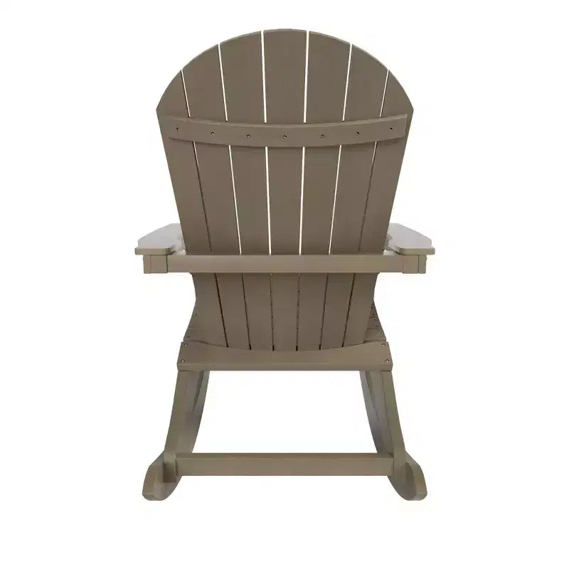 WestinTrends Set 2 pezzi Sedia a dondolo Adirondack da esterno con tavolino laterale
