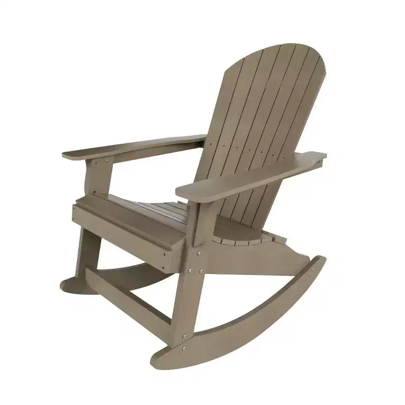 WestinTrends Set 2 pezzi Sedia a dondolo Adirondack da esterno con tavolino laterale