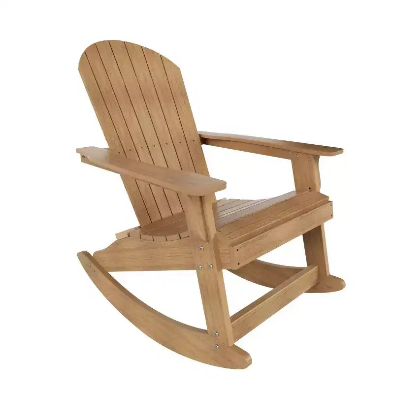 WestinTrends Set 2 pezzi Sedia a dondolo Adirondack da esterno con tavolino laterale