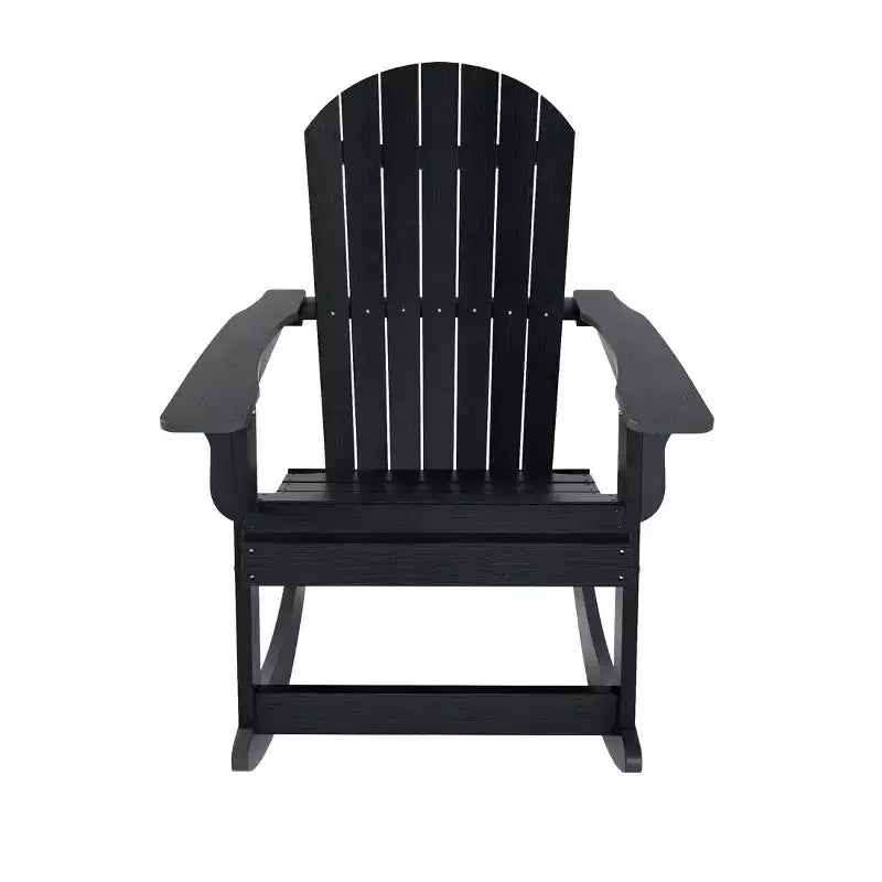 WestinTrends Set 2 pezzi Sedia a dondolo Adirondack da esterno con tavolino laterale
