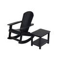 WestinTrends Set 2 pezzi Sedia a dondolo Adirondack da esterno con tavolino laterale