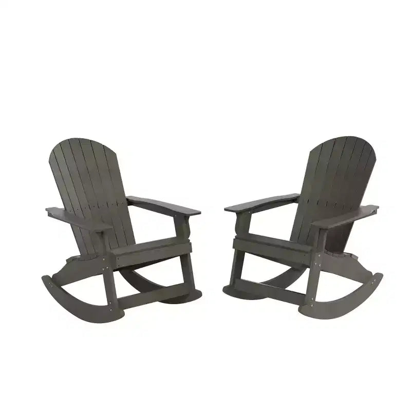 WestinTrends Ensemble de 2 chaises berçantes Adirondack d'extérieur toutes saisons