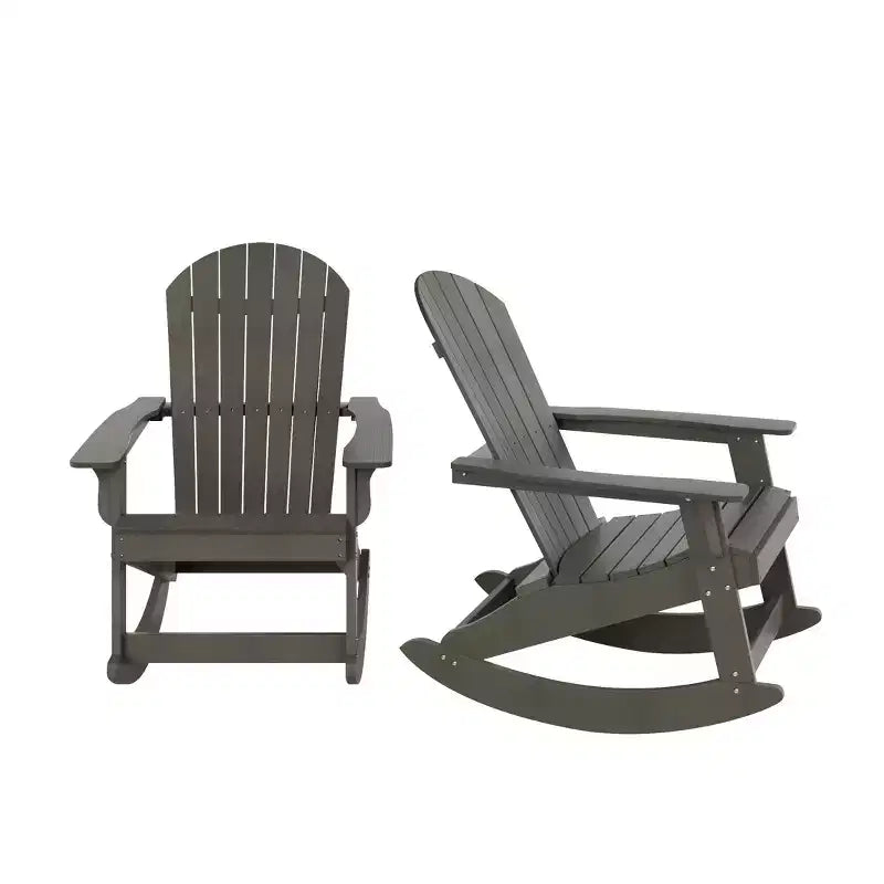 WestinTrends Ensemble de 2 chaises berçantes Adirondack d'extérieur toutes saisons