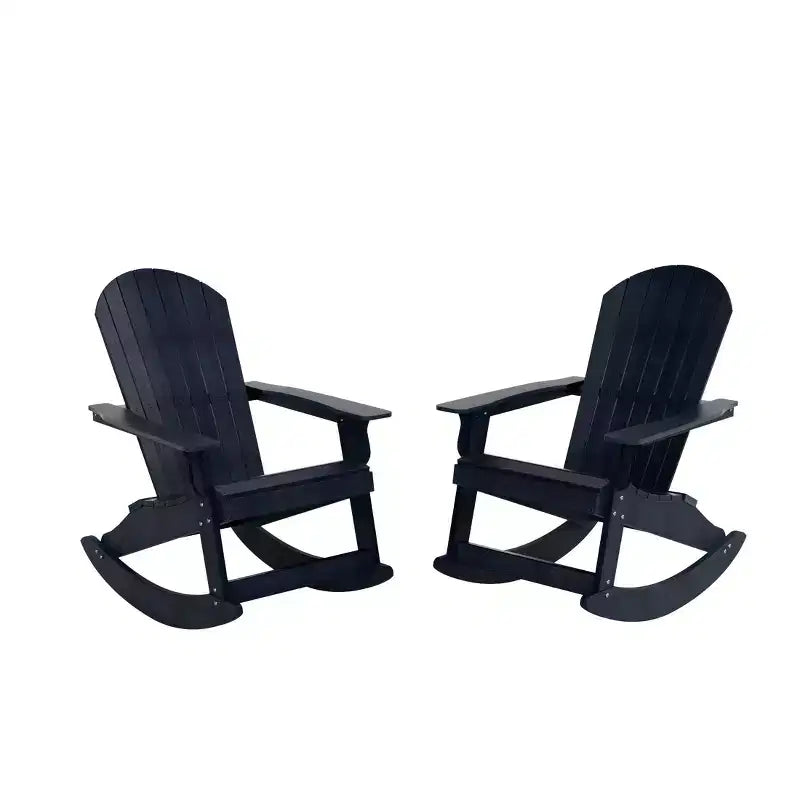 WestinTrends Ensemble de 2 chaises berçantes Adirondack d'extérieur toutes saisons