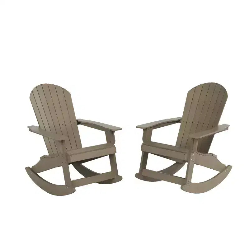 WestinTrends Ensemble de 2 chaises berçantes Adirondack d'extérieur toutes saisons