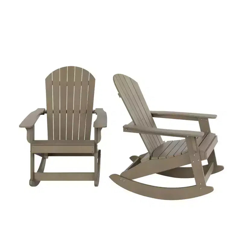 WestinTrends Ensemble de 2 chaises berçantes Adirondack d'extérieur toutes saisons