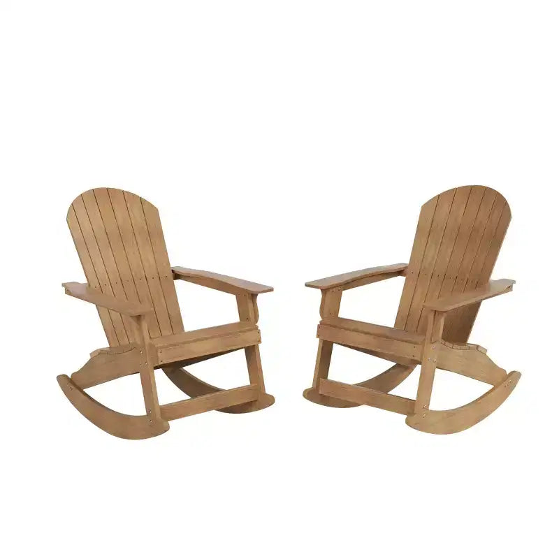 WestinTrends Ensemble de 2 chaises berçantes Adirondack d'extérieur toutes saisons