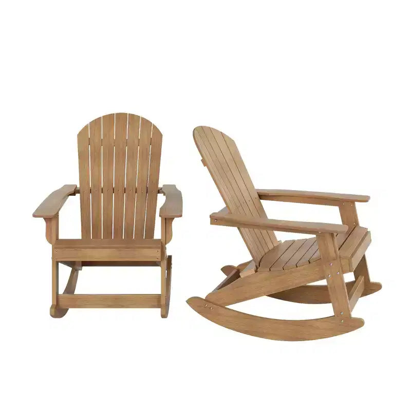 WestinTrends Ensemble de 2 chaises berçantes Adirondack d'extérieur toutes saisons