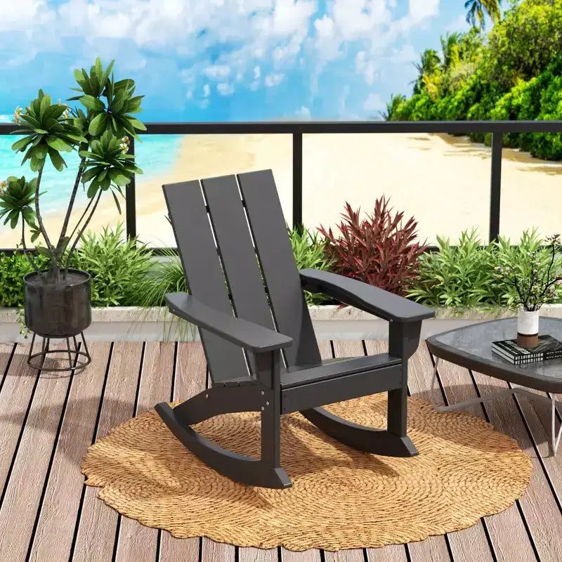 WestinTrends Sedia a dondolo moderna Adirondack da esterno (Set di 2)