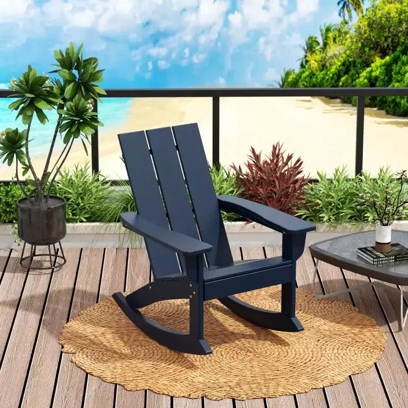 WestinTrends Sedia a dondolo moderna Adirondack da esterno (Set di 2)