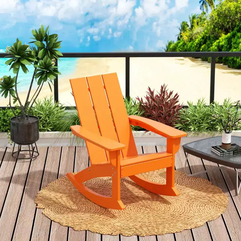 WestinTrends Sedia a dondolo moderna Adirondack da esterno (Set di 2)