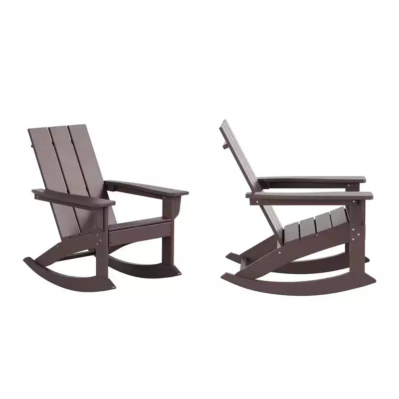 WestinTrends Sedia a dondolo moderna Adirondack da esterno (Set di 2)