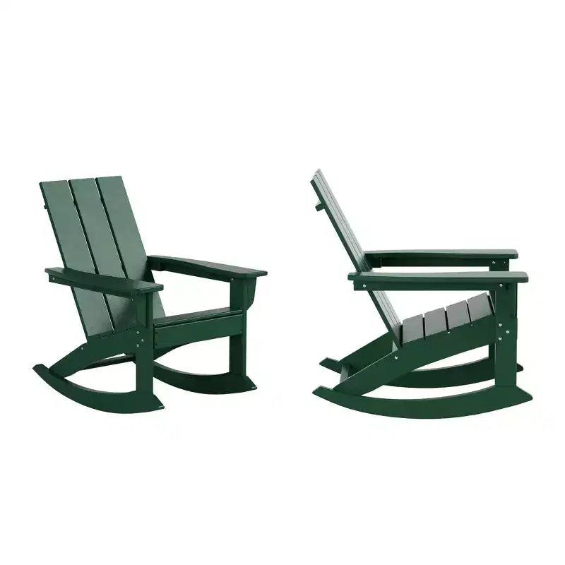 WestinTrends Sedia a dondolo moderna Adirondack da esterno (Set di 2)