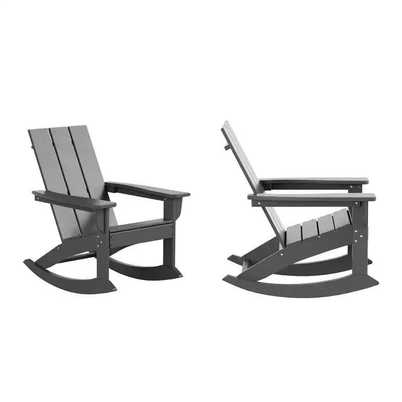 WestinTrends Sedia a dondolo moderna Adirondack da esterno (Set di 2)