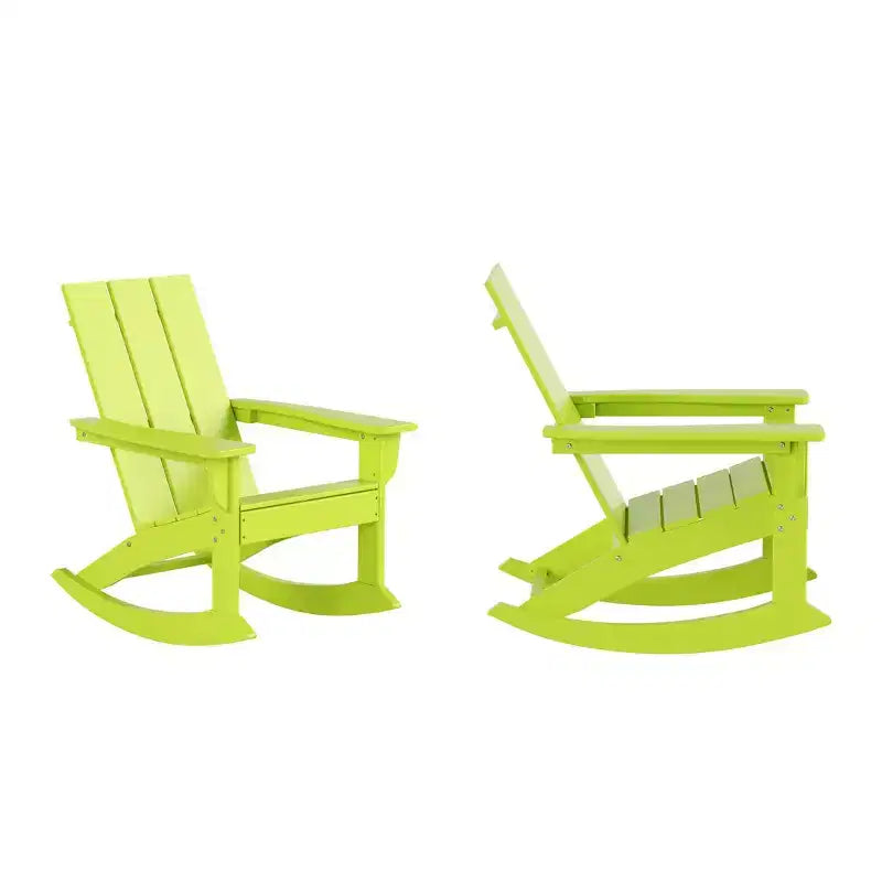 WestinTrends Sedia a dondolo moderna Adirondack da esterno (Set di 2)
