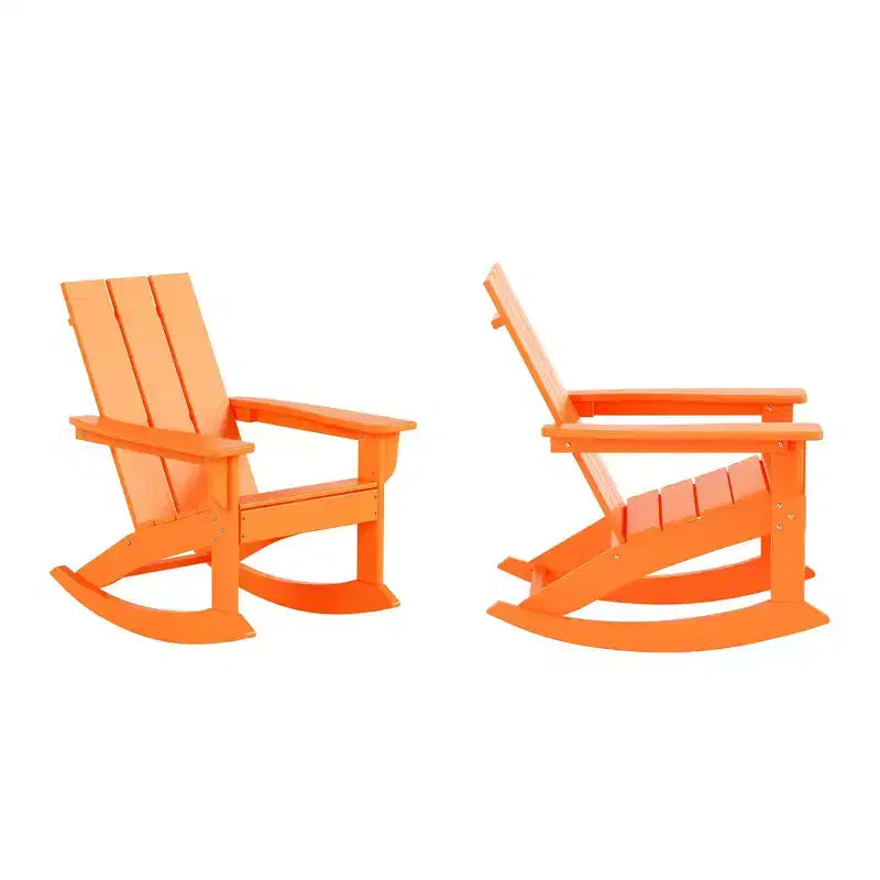 WestinTrends Sedia a dondolo moderna Adirondack da esterno (Set di 2)