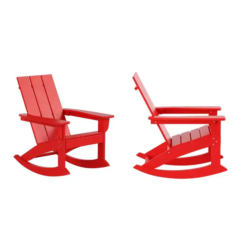 WestinTrends Sedia a dondolo moderna Adirondack da esterno (Set di 2)