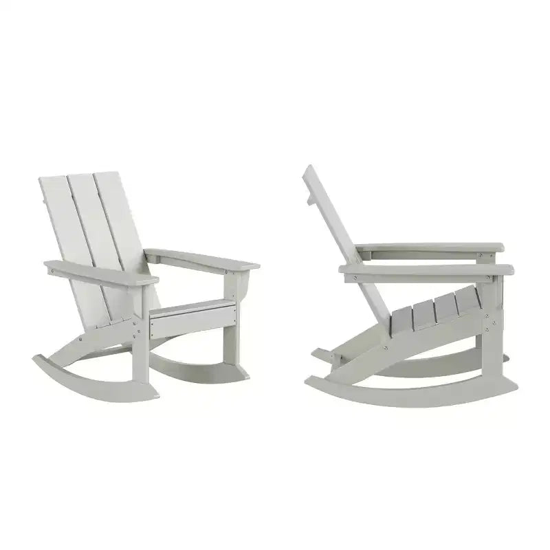 WestinTrends Sedia a dondolo moderna Adirondack da esterno (Set di 2)