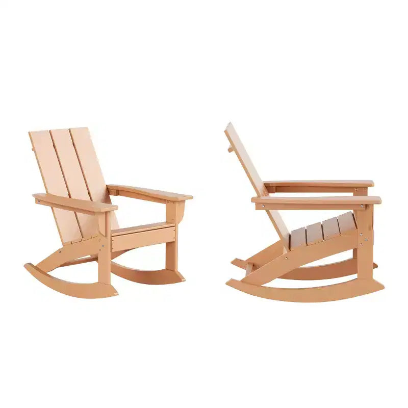 WestinTrends Sedia a dondolo moderna Adirondack da esterno (Set di 2)