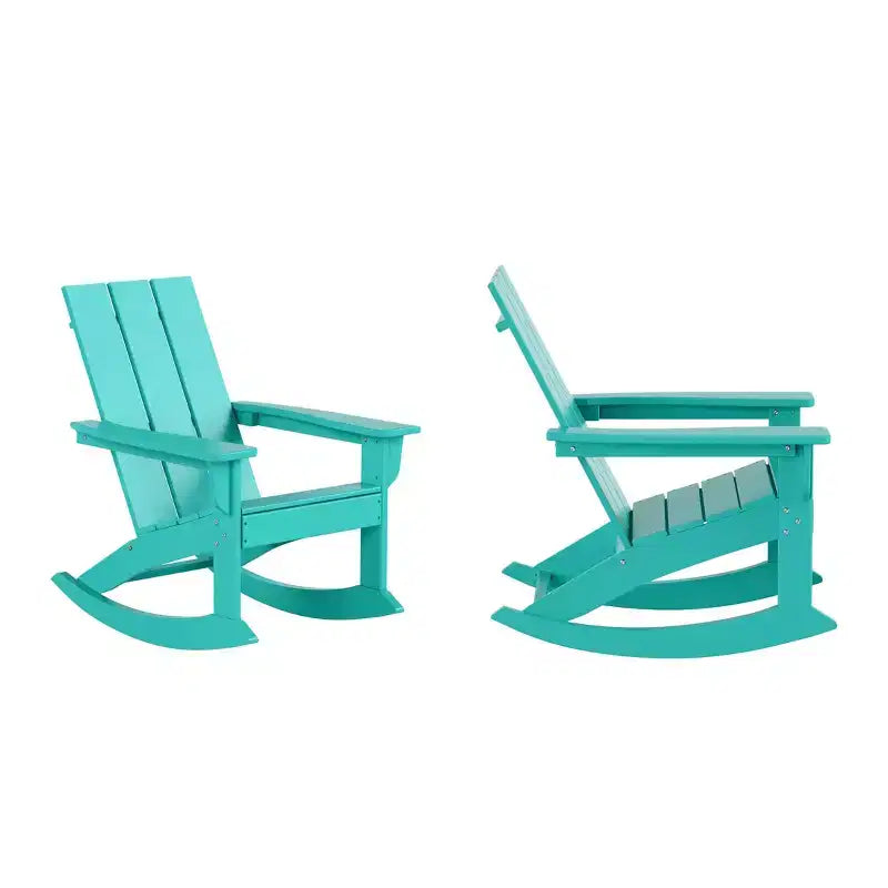 WestinTrends Sedia a dondolo moderna Adirondack da esterno (Set di 2)