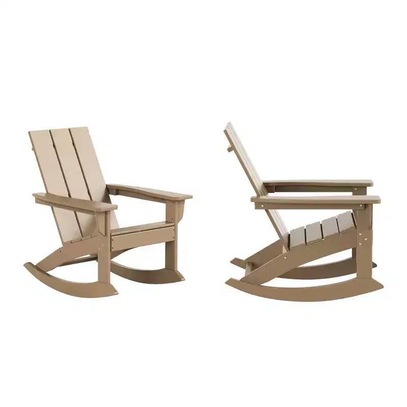 WestinTrends Sedia a dondolo moderna Adirondack da esterno (Set di 2)