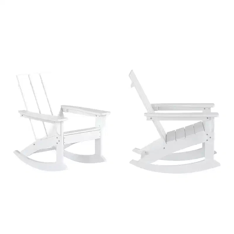 WestinTrends Sedia a dondolo moderna Adirondack da esterno (Set di 2)