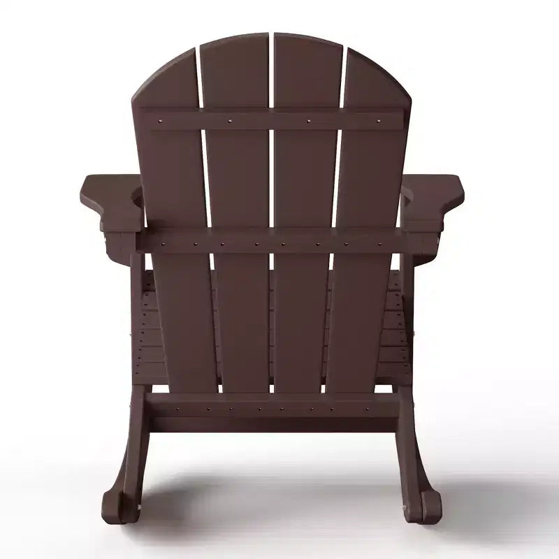 WestinTrends Set 2 Pezzi Sedia a Dondolo Adirondack da Esterno con Tavolino Laterale