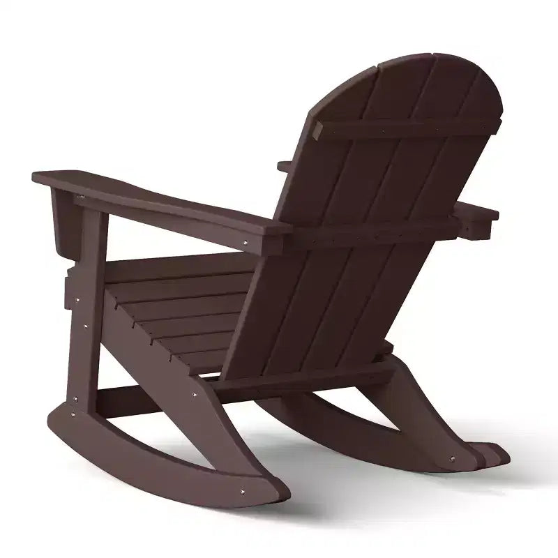WestinTrends Set 2 Pezzi Sedia a Dondolo Adirondack da Esterno con Tavolino Laterale
