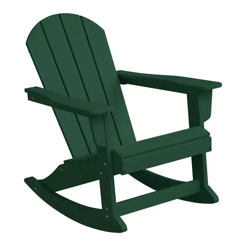 WestinTrends Set 2 Pezzi Sedia a Dondolo Adirondack da Esterno con Tavolino Laterale