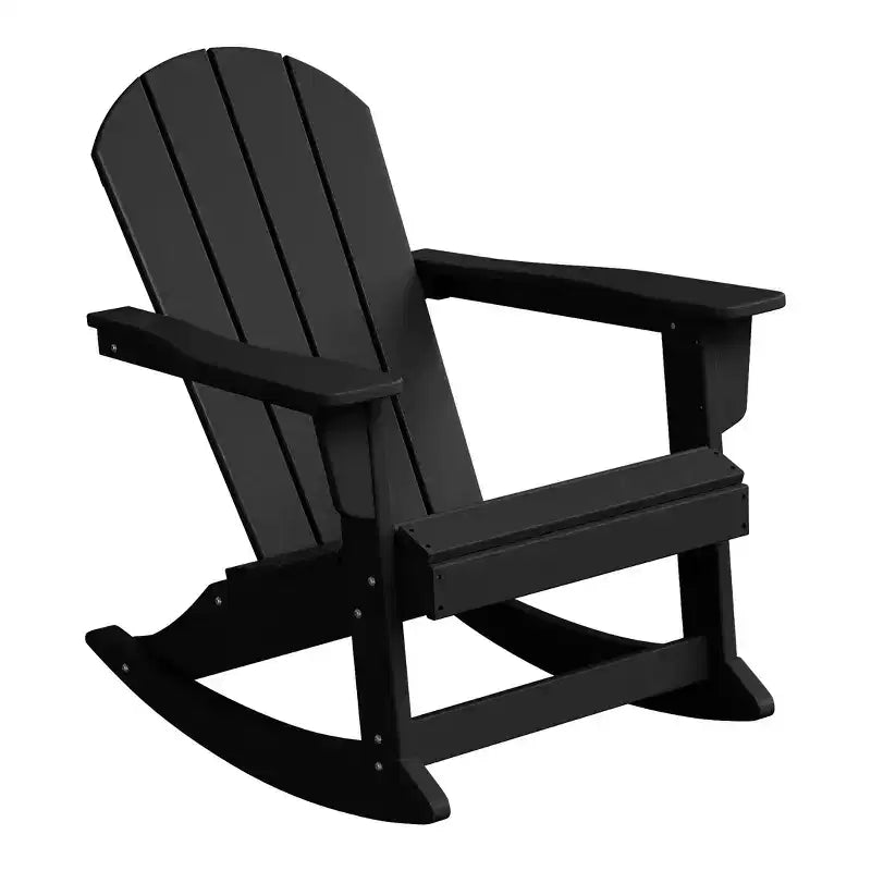 WestinTrends Set 2 Pezzi Sedia a Dondolo Adirondack da Esterno con Tavolino Laterale