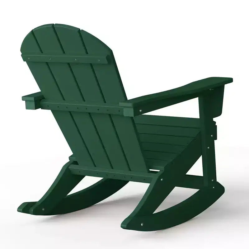 WestinTrends Set 2 Pezzi Sedia a Dondolo Adirondack da Esterno con Tavolino Laterale