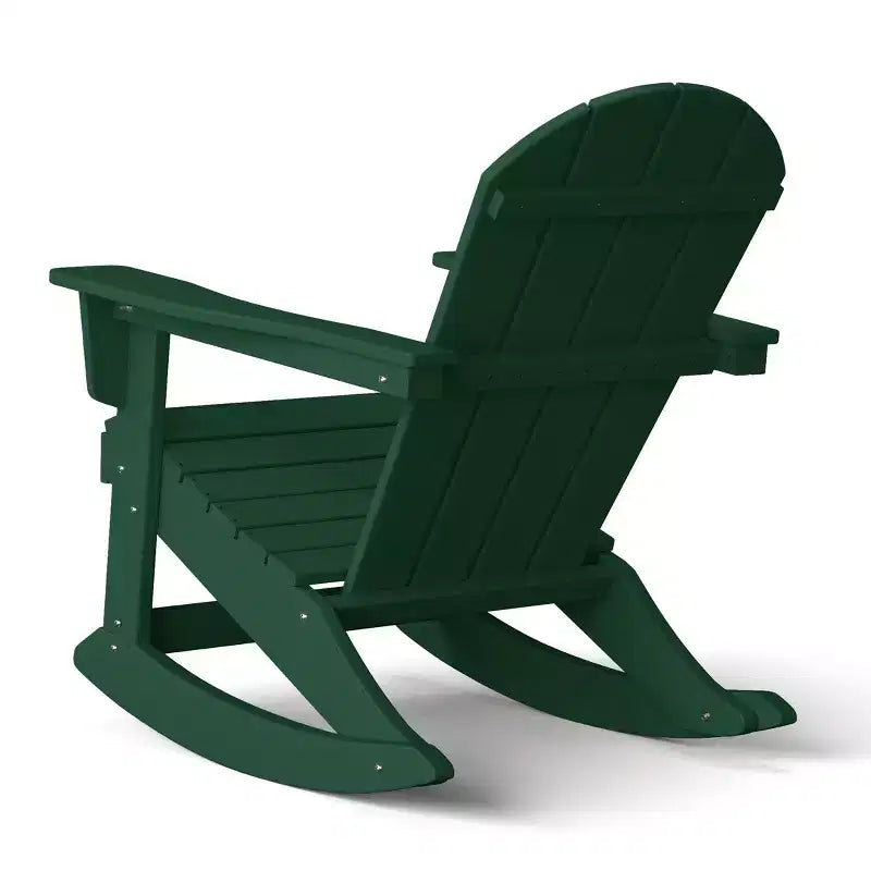 WestinTrends Set 2 Pezzi Sedia a Dondolo Adirondack da Esterno con Tavolino Laterale