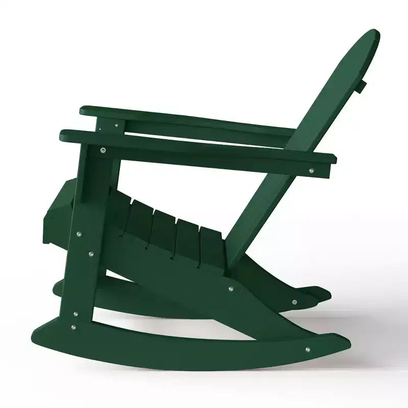 WestinTrends Set 2 Pezzi Sedia a Dondolo Adirondack da Esterno con Tavolino Laterale