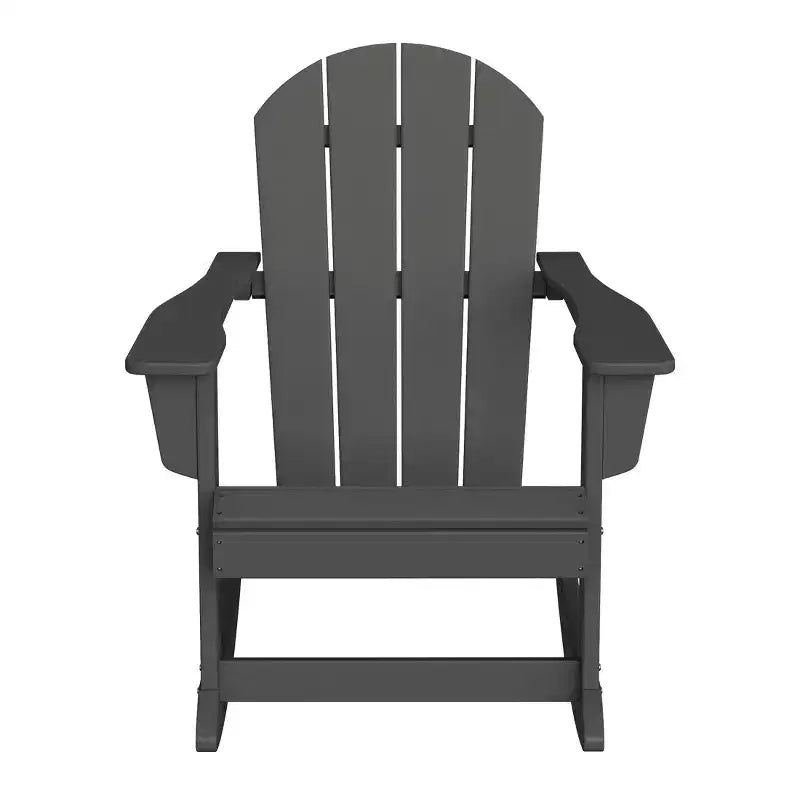WestinTrends Set 2 Pezzi Sedia a Dondolo Adirondack da Esterno con Tavolino Laterale